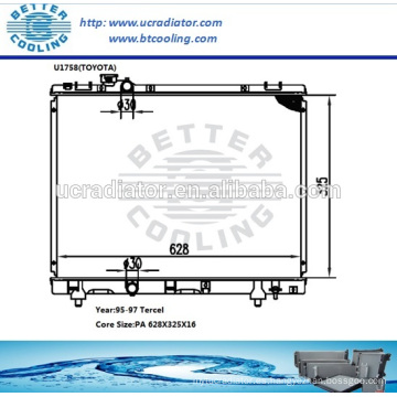 ¡Radiador para Toyota Tercel 95-97 fabricante y venta directa!